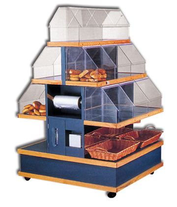 Bakery Merchandiser Display 49"L x 41.5"W x 64"H